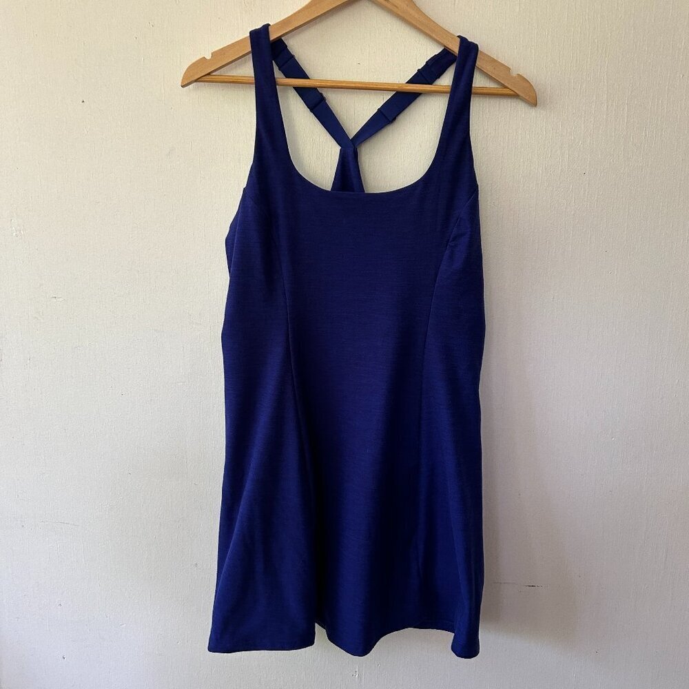 Victorias Secret On Point Tennis Dress Womens Large Blue Built in Shorts Active